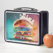 Proef de regenboog: Bursting Burger Lunch Box (In situ)