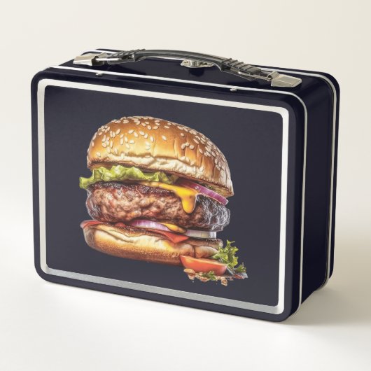 Proef de regenboog: Bursting Burger Lunch Box (Achterkant)