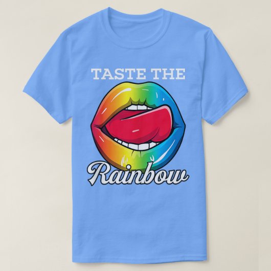 Proef de regenboog LGBT Pride LGBTQ Rainbow Lips T T-shirt (Design voorkant)