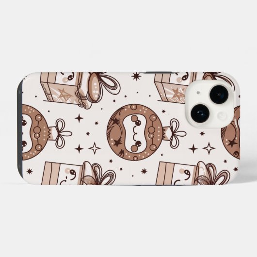 Proef- en kerstcadeautjes iPhone hoesje (Achterkant horizontaal)