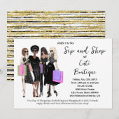 Proef en Winkel Nieuwe Boetiek Opening Kaart (Voorkant / Achterkant)