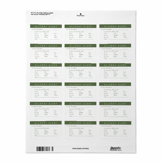 Proef en zie dat de Heer goed is | koekjesuitwisse Etiket (Full Sheet)