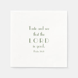Proef en zie dat de Heer goed is | koekjesuitwisse Servet