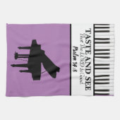 Proef en zie dat de Heer goed is, Piano Kitch Theedoek (Horizontaal)