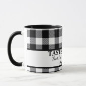 Proef en zie dat de HEER goed is, zwart en wit Mok (Links)