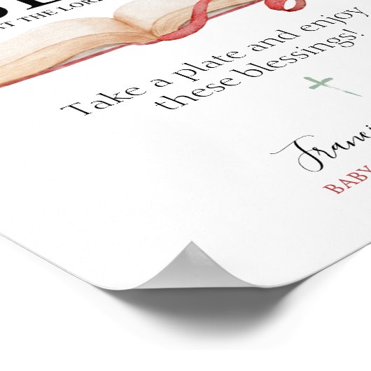 Proef en zie dat de Heer goed voedsel is ( Poster (Hoek)