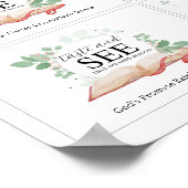 Proef en zie Kaarten van religieus eten Poster (Hoek)