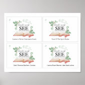 Proef en zie Kaarten van religieus eten Poster (Voorkant)