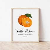 Proef en zie  Sinaasappels Bijbelkunst Print