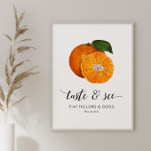 Proef en zie  Sinaasappels Bijbelkunst Print