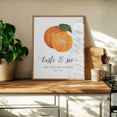 Proef en zie  Sinaasappels Bijbelkunst Print