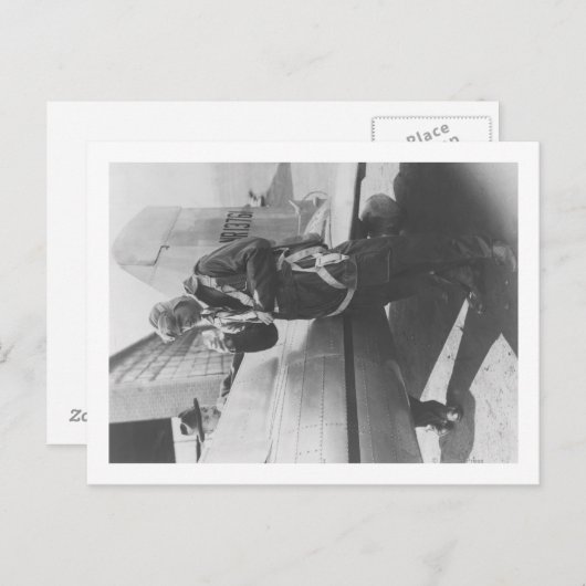 Proef het Inschepen van Howard Hughes Vliegtuig Briefkaart (Voorkant / Achterkant)