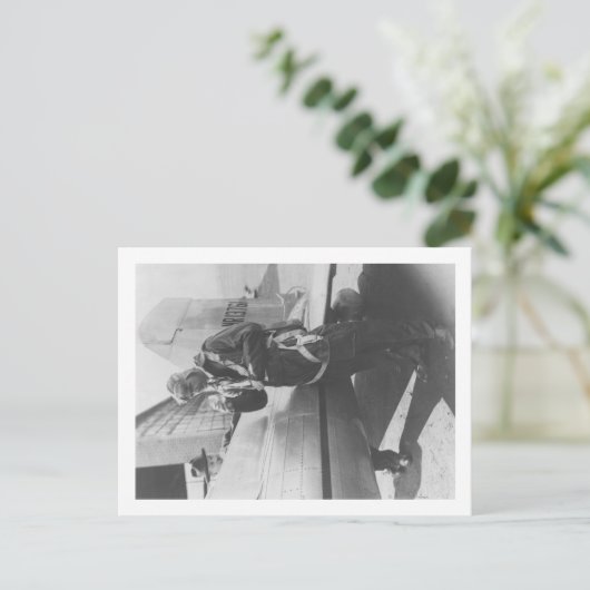 Proef het Inschepen van Howard Hughes Vliegtuig Briefkaart (Staand voorkant)