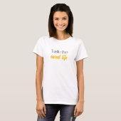 Proef het zoete leven Boba Tea Happy Indulgence T-shirt (Voorkant volledig)