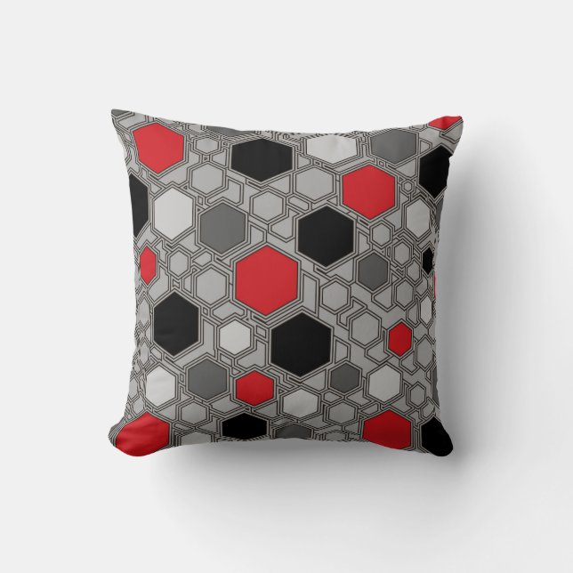 Proef in moderne geometrische abstracte stijl kussen (Voorkant)