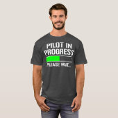 Proef in uitvoering Funny Flight School Student T-shirt (Voorkant volledig)