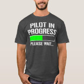Proef in uitvoering Funny Flight School Student T-shirt (Voorkant)