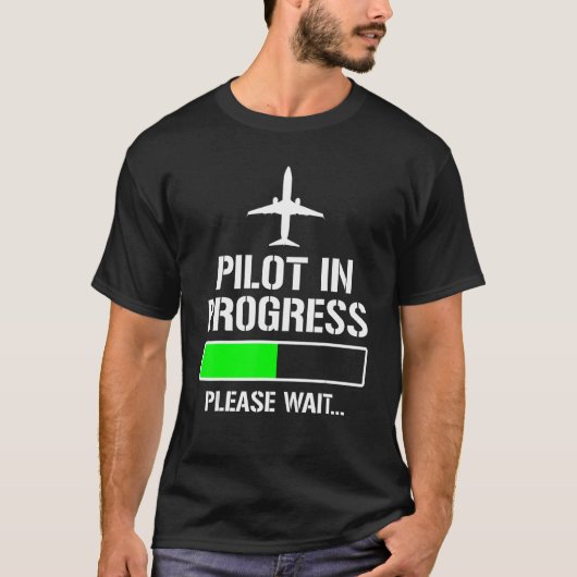 Proef in uitvoering Funny Flight School Student T-shirt (Voorkant)
