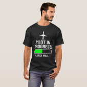 Proef in uitvoering Funny Flight School Student T-shirt (Voorkant volledig)