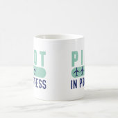 Proef in uitvoering Funny Pilot Student Afstuderen Koffiemok (Center)