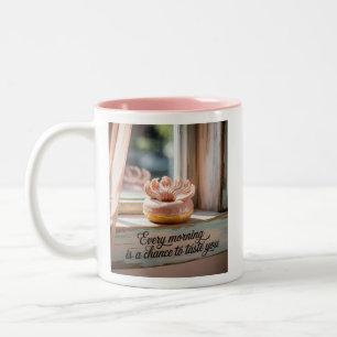 Proef me langzaam: elke ochtend tweekleurige koffiemok