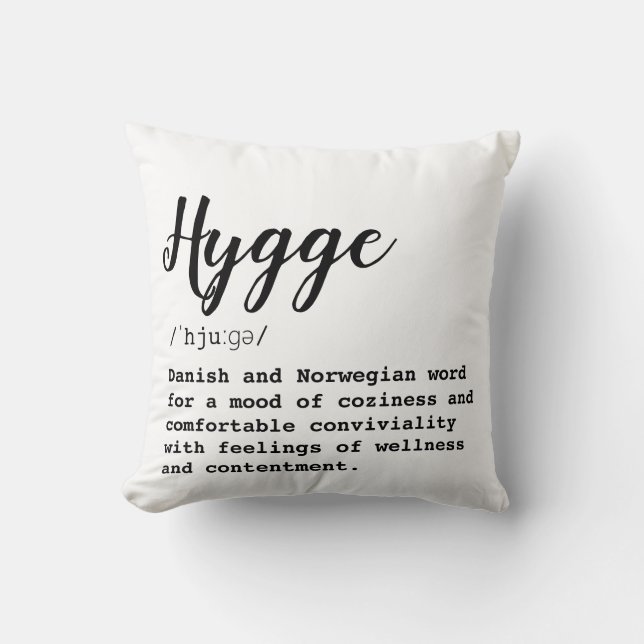 Proef met definitie van Hygge Kussen (Voorkant)
