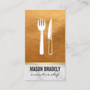 Proef met goudkleurige goudlederen versiering visitekaartje