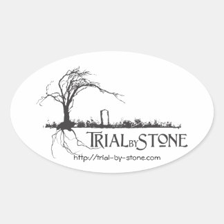 Proef met Stone Oval Sticker