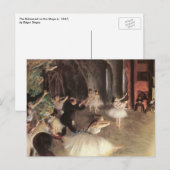 Proef op het toneel door Edgar Degas Briefkaart (Voorkant / Achterkant)