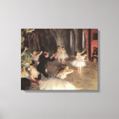 Proef op het toneel door Edgar Degas Canvas Afdruk (Voorkant)