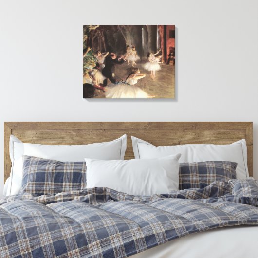 Proef op het toneel door Edgar Degas Canvas Afdruk (Insitu (Slaapkamer))