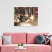 Proef op het toneel door Edgar Degas Canvas Afdruk (Insitu (Woonkamer))
