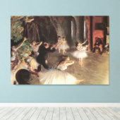 Proef op het toneel door Edgar Degas Canvas Afdruk (Insitu (Houten vloer))
