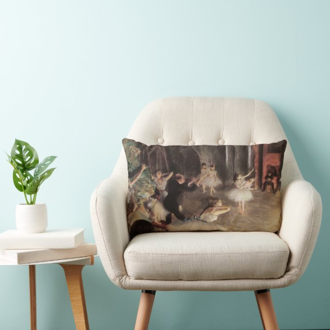 Proef op het toneel door Edgar Degas Kussen (Stoel)