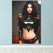 Proef van de wilde Rozen 083 Canvas Afdruk (Insitu (Houten vloer))