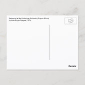 Proef van het Pasdeloup Orkest door JS Sargent Briefkaart (Achterkant)