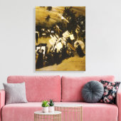 Proef van het Pasdeloup Orkest door JS Sargent Canvas Afdruk (Insitu (Woonkamer))