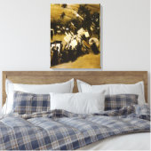 Proef van het Pasdeloup Orkest door JS Sargent Canvas Afdruk (Insitu (Slaapkamer))