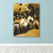 Proef van het Pasdeloup Orkest door JS Sargent Canvas Afdruk (Insitu (Houten vloer))