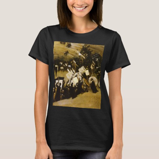 Proef van het Pasdeloup Orkest door JS Sargent T-shirt (Voorkant)
