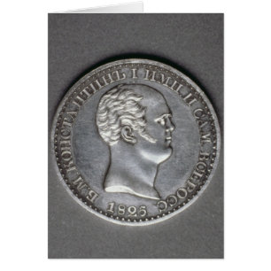 Proef voor een Ruble van Constantine Pavlovich