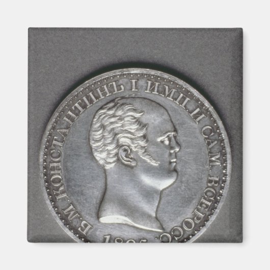 Proef voor een Ruble van Constantine Pavlovich Magneet (Voorkant)