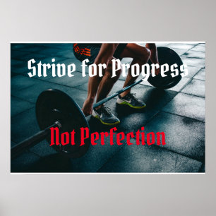 Proef vooruit en perfectioneer niet poster