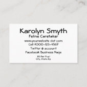 Proefabonnement Aslaap Kitten Red Basket Visitekaartje (Achterkant)