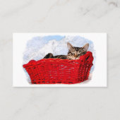 Proefabonnement Aslaap Kitten Red Basket Visitekaartje (Voorkant)
