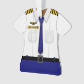 Proefabonnement Cute Personalized Airline Pilot Ornament (voorkant)