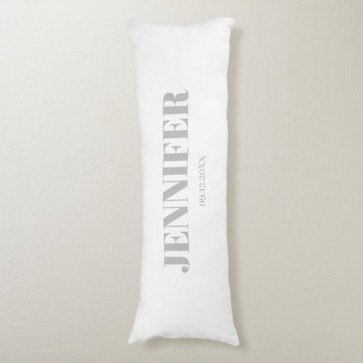 Proefabonnement op speciaal voor witte naam uitger lichaamskussen (Voorkant Verticaal)