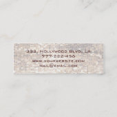 Proefachtig elegant monogram mini visitekaartje (Achterkant)