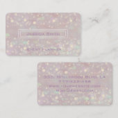 Proefachtig glamoureus elegant bokeh visitekaartje (Voorkant / Achterkant)