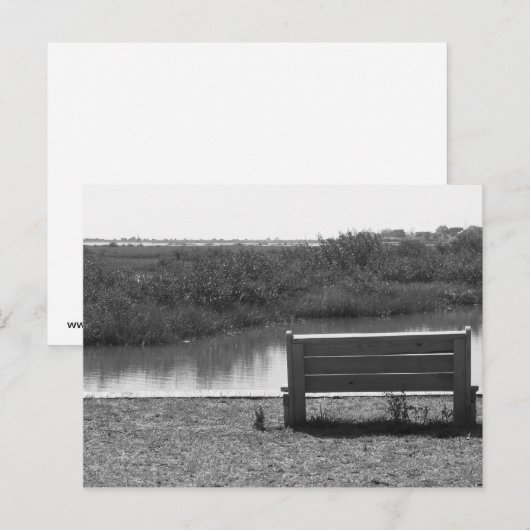 Proefbank voor zwarte en witte afbeelding briefkaart (Voorkant / Achterkant)